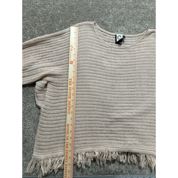 Anthropologie Akemi + kim Lara Muted Pink Poncho Sweater XS Oversized - Picture 7 of 9